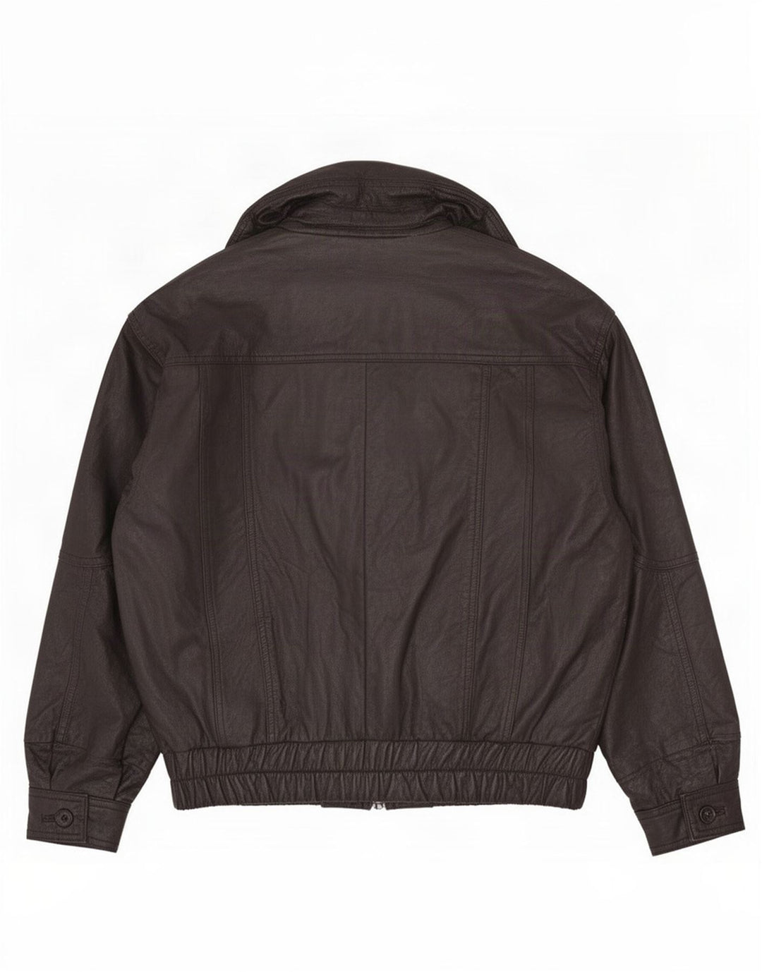 Jaqueta de couro masculina Milan UK 40 grande preta