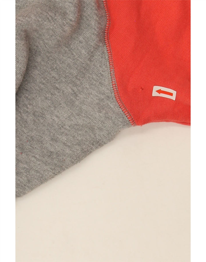 NIKE Womens Oversized Zip Hoodie Sweater UK 18 XL Grey Colourblock Vintage Nike and Second-Hand Nike from Messina Hembry 