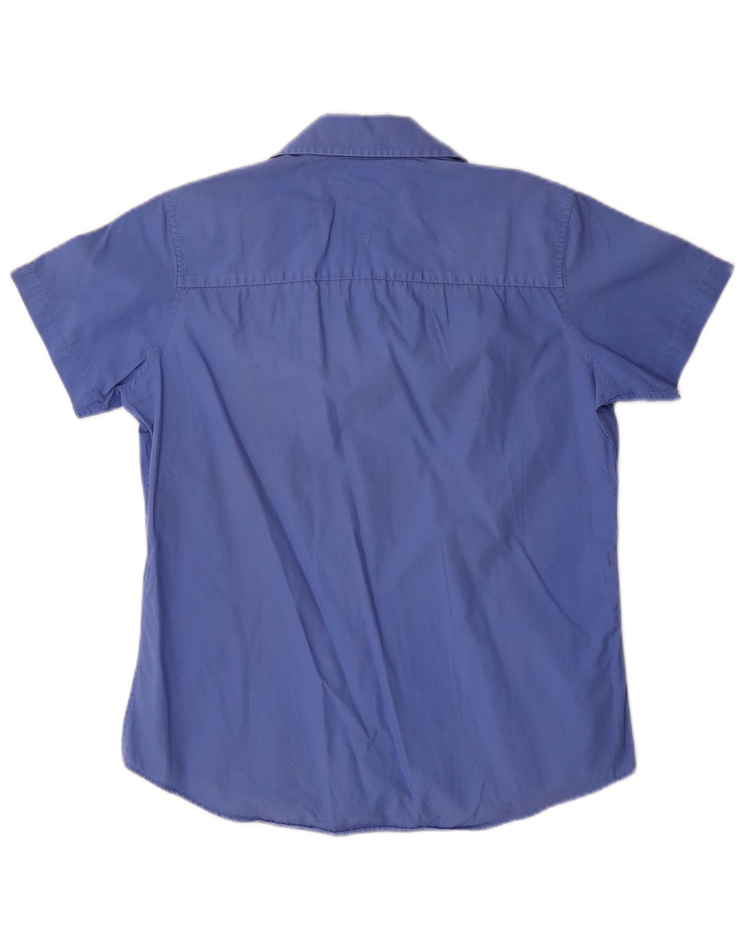 Camisa feminina de manga curta Tommy Hilfiger EUA 8 algodão azul médio