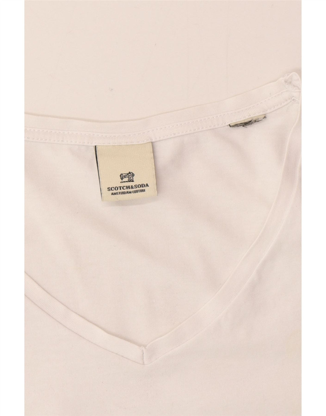 Camiseta masculina Scotch & Soda grande branca