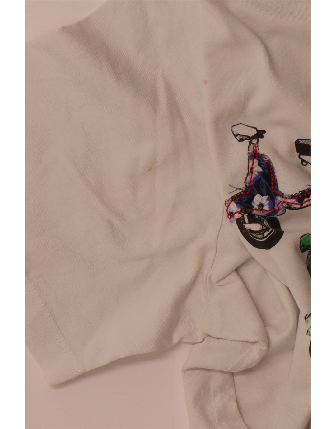 Camiseta masculina gráfica CARRERA Top XL algodão branco