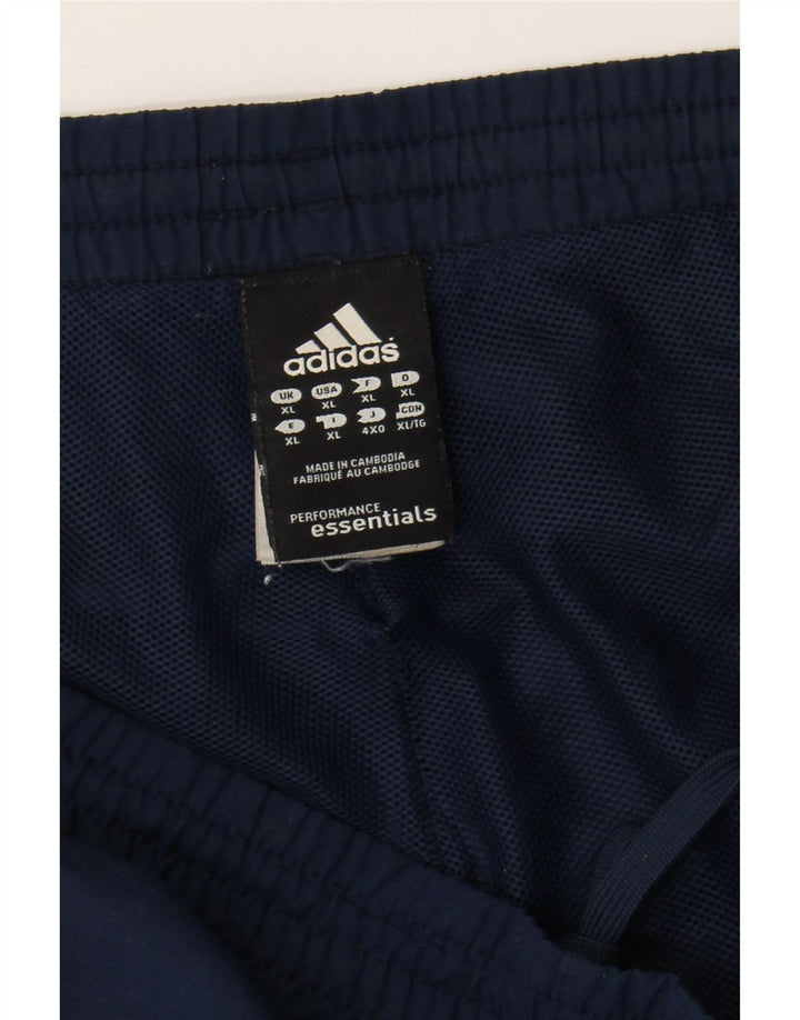Shorts esportivos masculinos Adidas XL azul marinho poliéster
