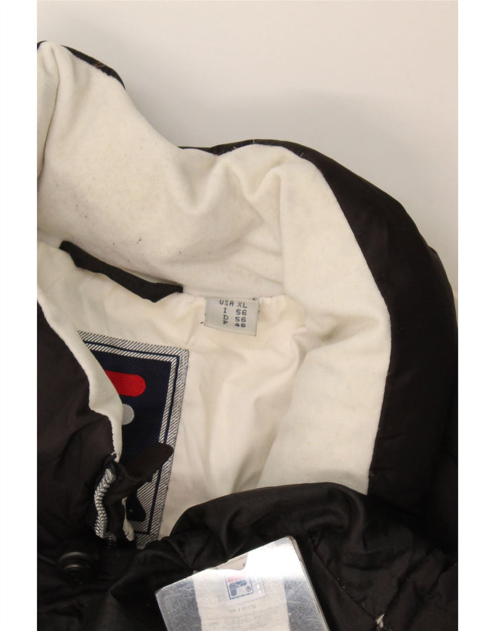 Fila Colete Masculino Acolchoado IT 56 XL Preto Colourblock Poliéster