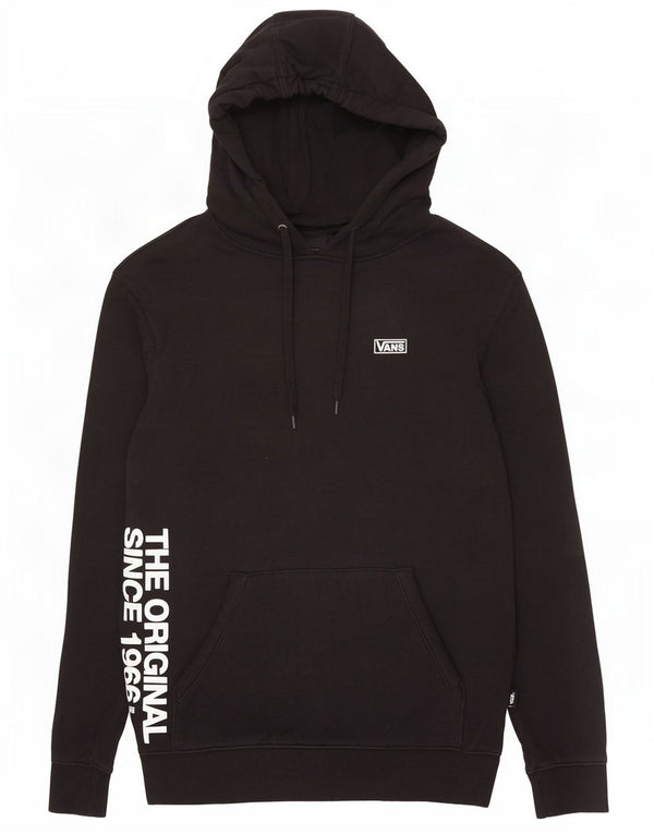 Vans Mens Graphic Hoodie Jumper XS Algodão Preto
