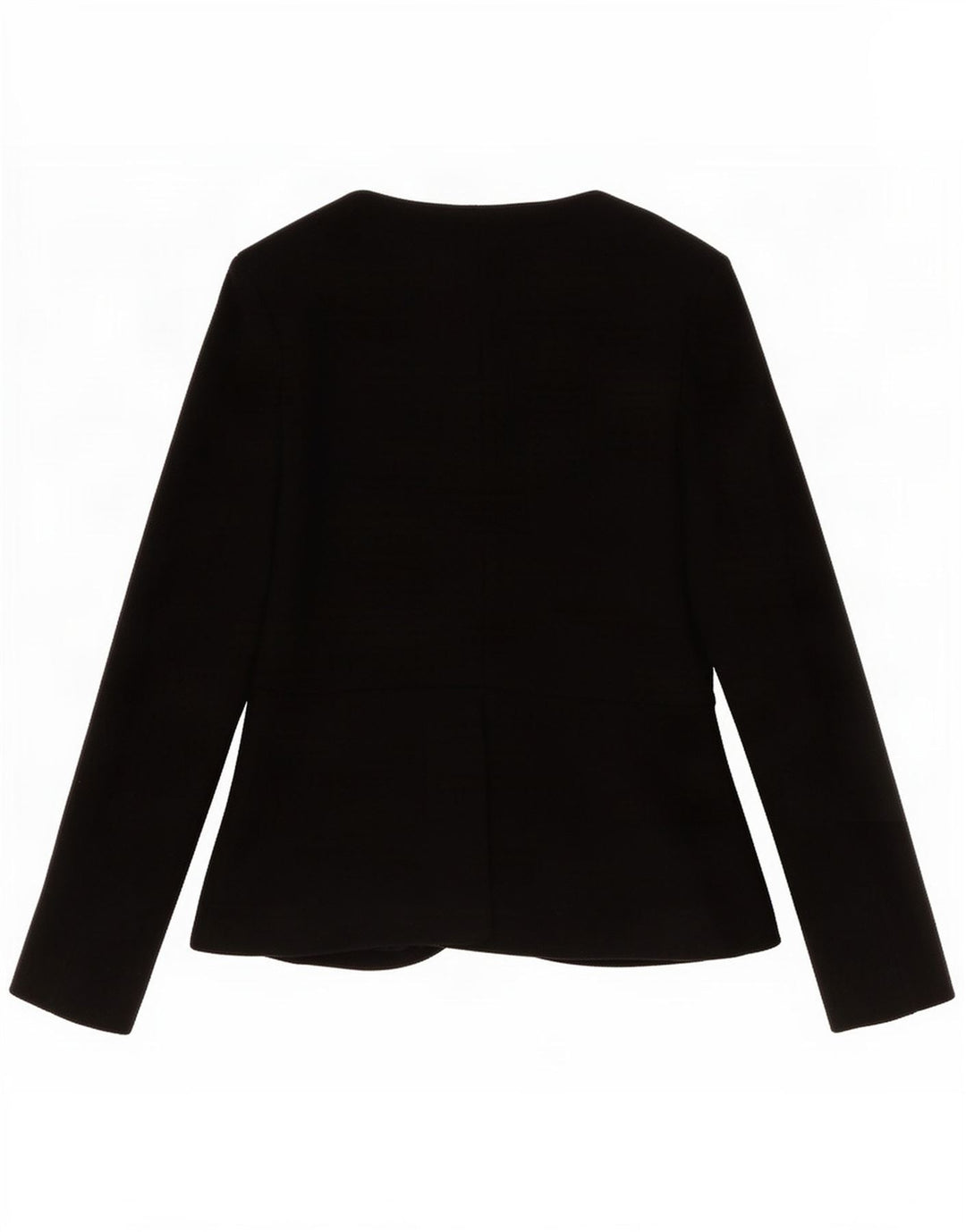 Jaqueta blazer feminina Topshop com zíper completo Reino Unido 14 grande poliéster preto