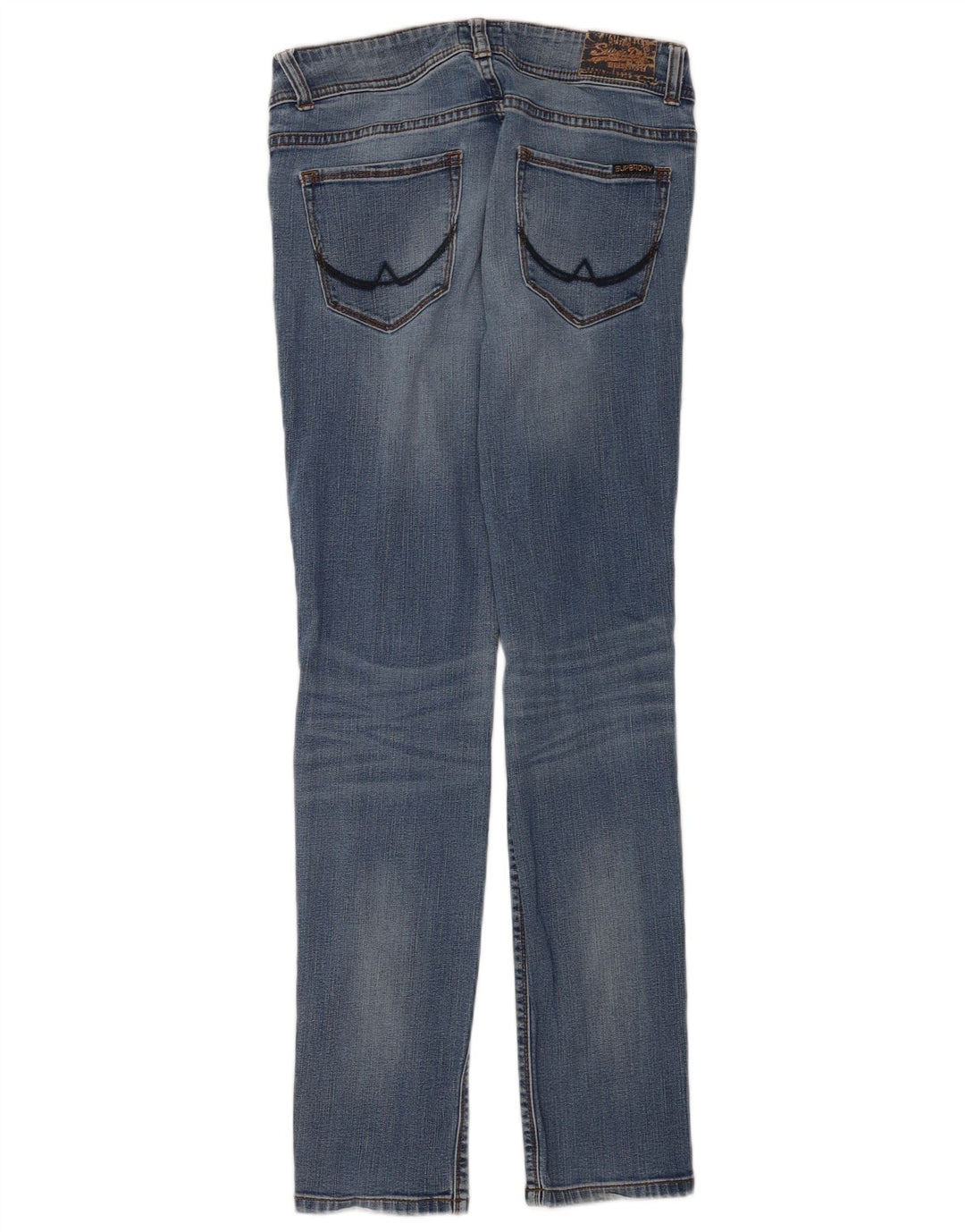 Jeans Superdry Feminino Cigarette Slim W30 L32 Azul