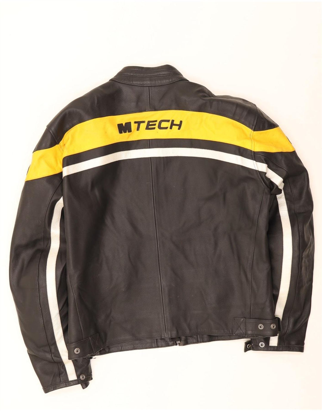 Jaqueta masculina de couro para motocicleta M Tech IT 54 XL preto Colourblock