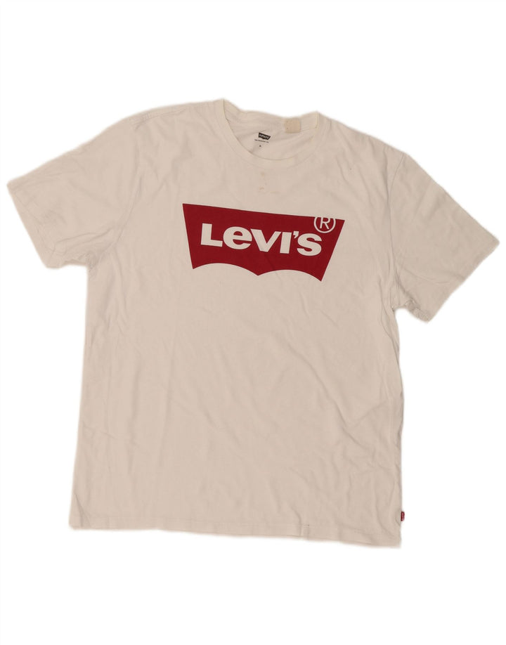 Camiseta gráfica masculina Levi's Top XL branca
