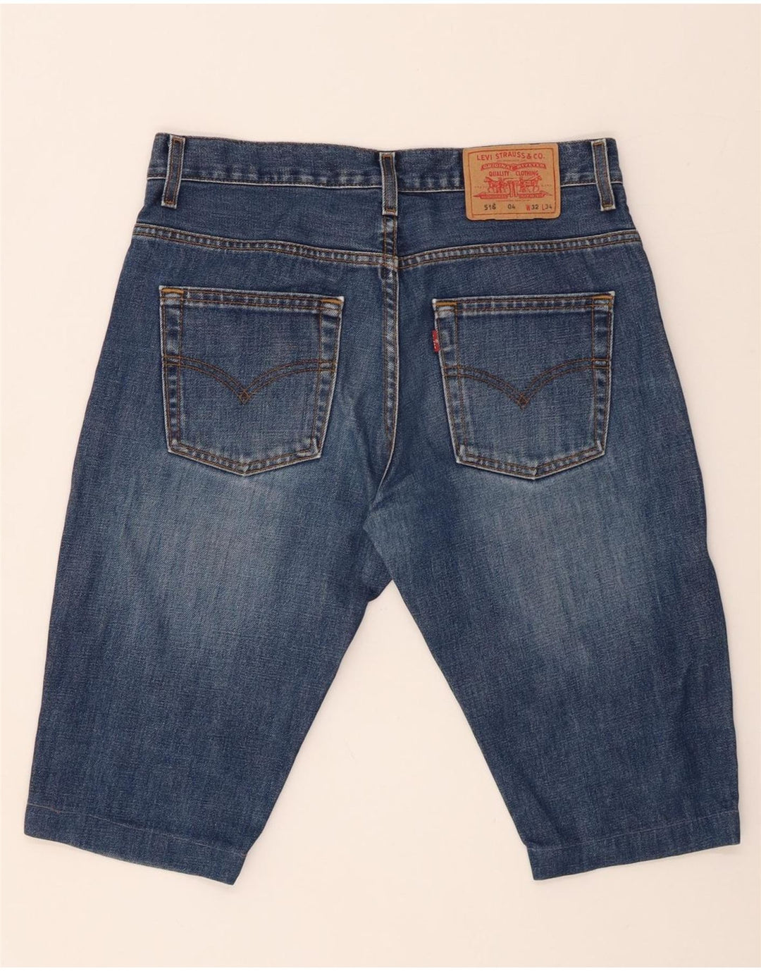 Shorts jeans masculino 516 Levi's W32 azul médio algodão