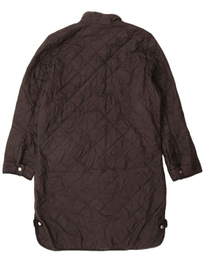 Casaco acolchoado feminino Marks & Spencer UK 12 médio preto poliamida