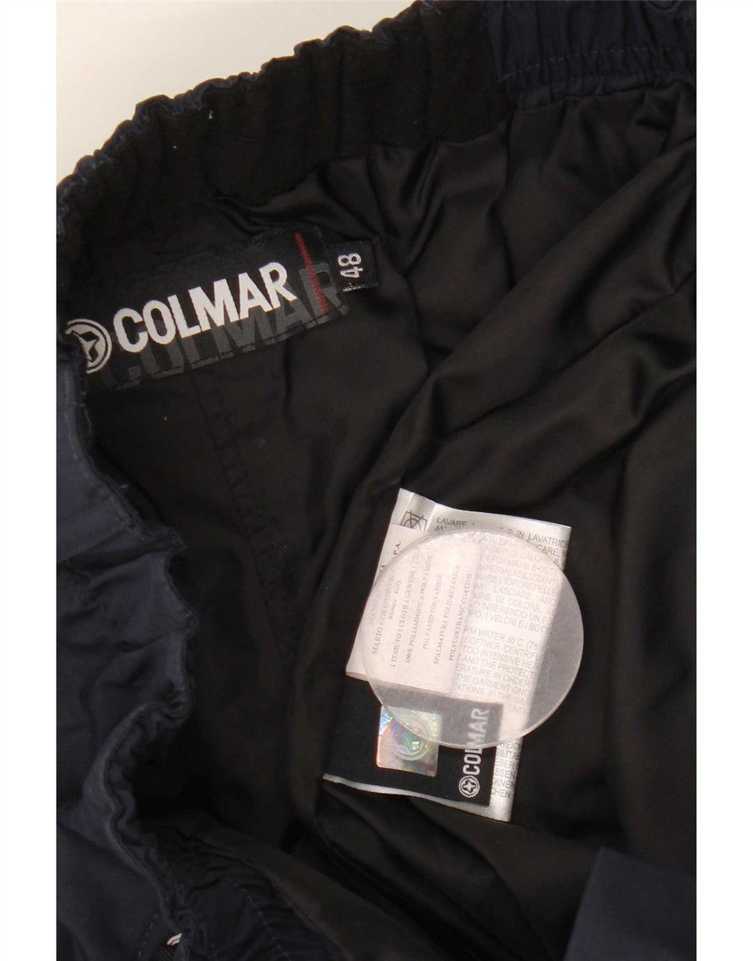 Calça corta-vento masculina Colmar IT 48 médio W30 L32 azul marinho poliamida