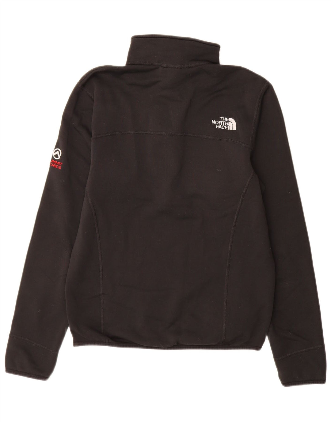 Moletom masculino The North Face com zíper e gola pequena em poliéster preto
