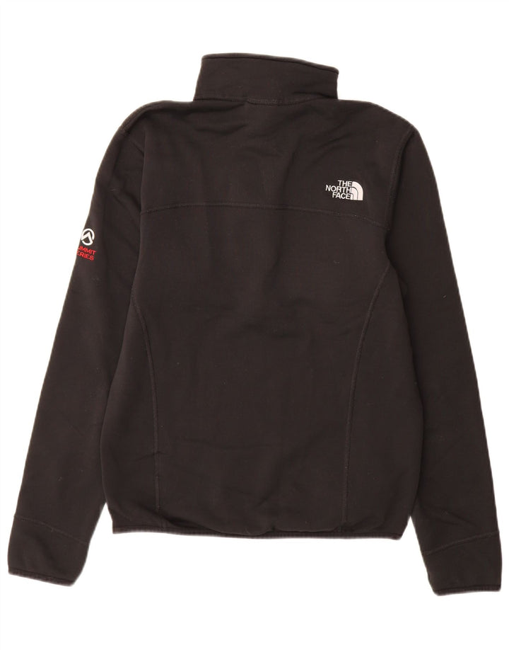 Moletom masculino The North Face com zíper e gola pequena em poliéster preto