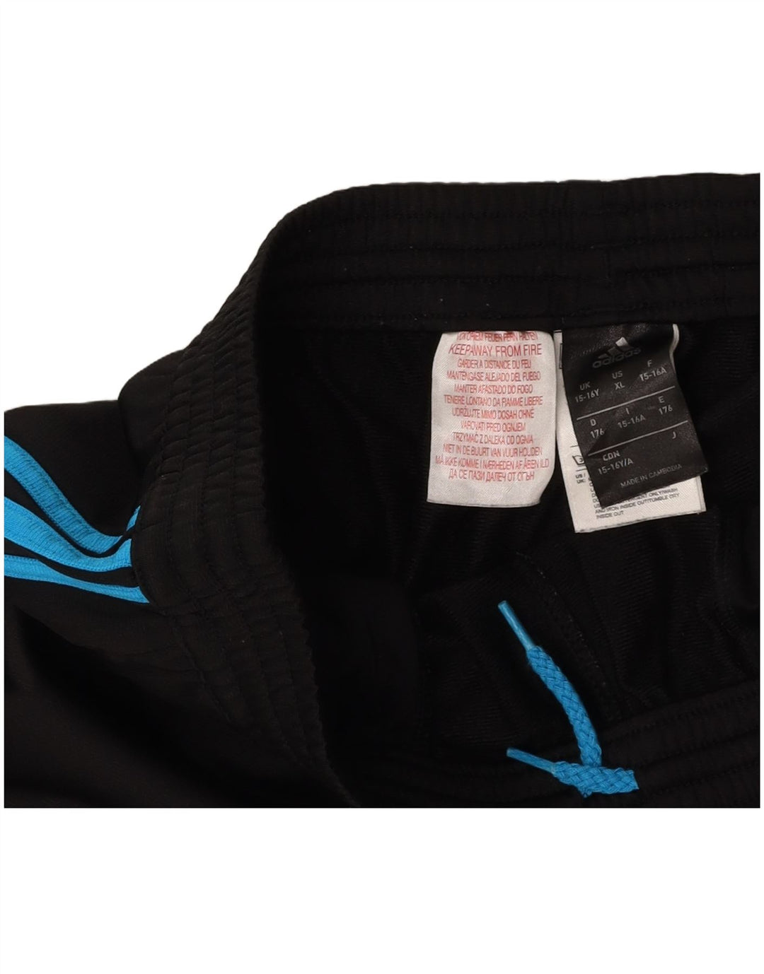 Calças de treino ADIDAS Meninos Joggers 15-16 Anos Preto Poliéster