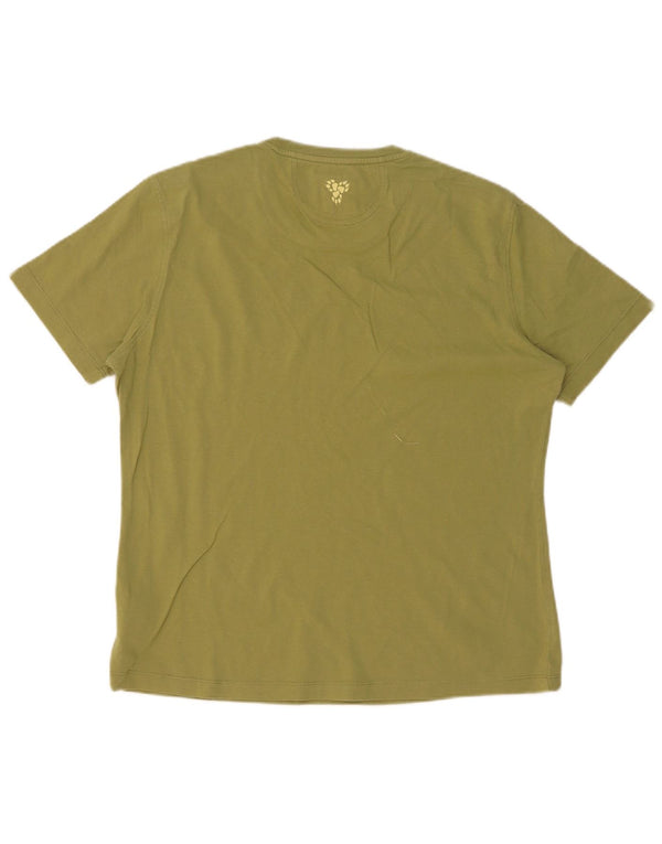 Camiseta feminina Jack Wolfskin UK 18 XL algodão cáqui