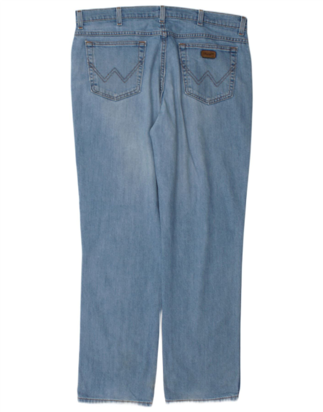 Wrangler Masculino Texas Stretch Straight Jeans W38 L32 Azul Algodão