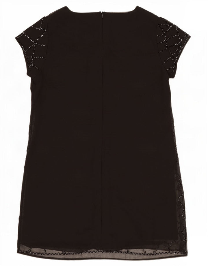 Vestido feminino Lipsy UK 18 XL preto geométrico poliéster
