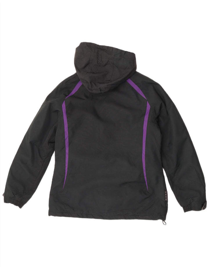 Jaqueta corta-vento feminina com capuz Mountain Warehouse UK 8 pequena preta