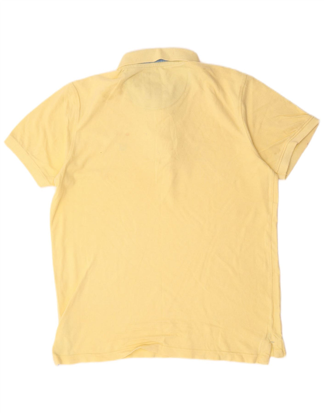 Camisa polo masculina Crew Clothing algodão amarelo médio