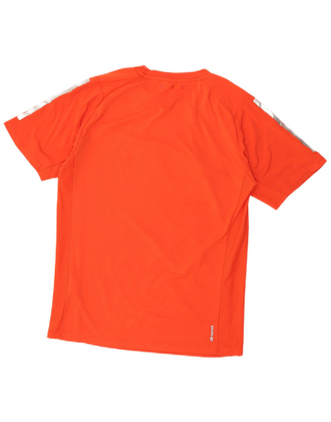 Adidas Mens Climacool Graphic Camiseta Top Pequeno Laranja Poliéster