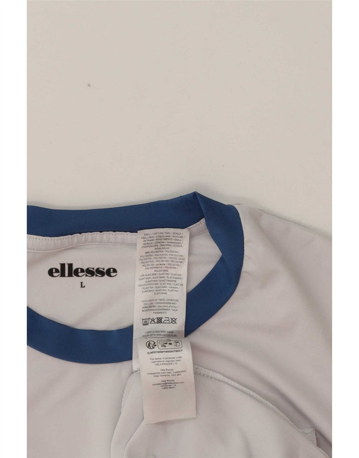 Camiseta masculina Ellesse grande poliéster branco