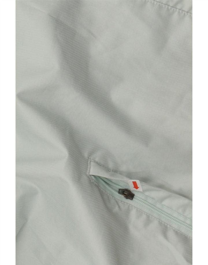 ADIDAS Womens Tracksuit Top Jacket UK 14 Grande Turquesa Poliéster