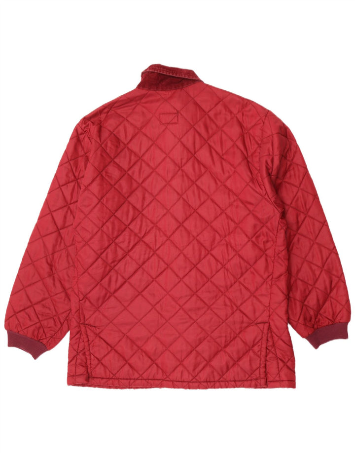 Jaqueta acolchoada masculina Rifle UK 40 grande vermelha
