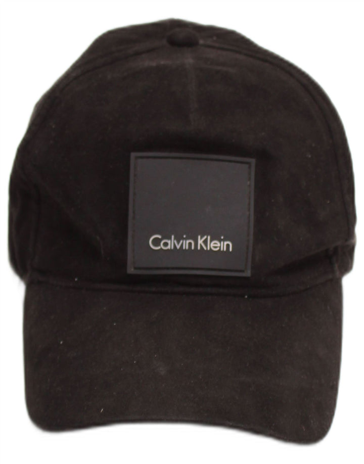 Boné de beisebol gráfico masculino Calvin Klein, tamanho único, preto, poliéster