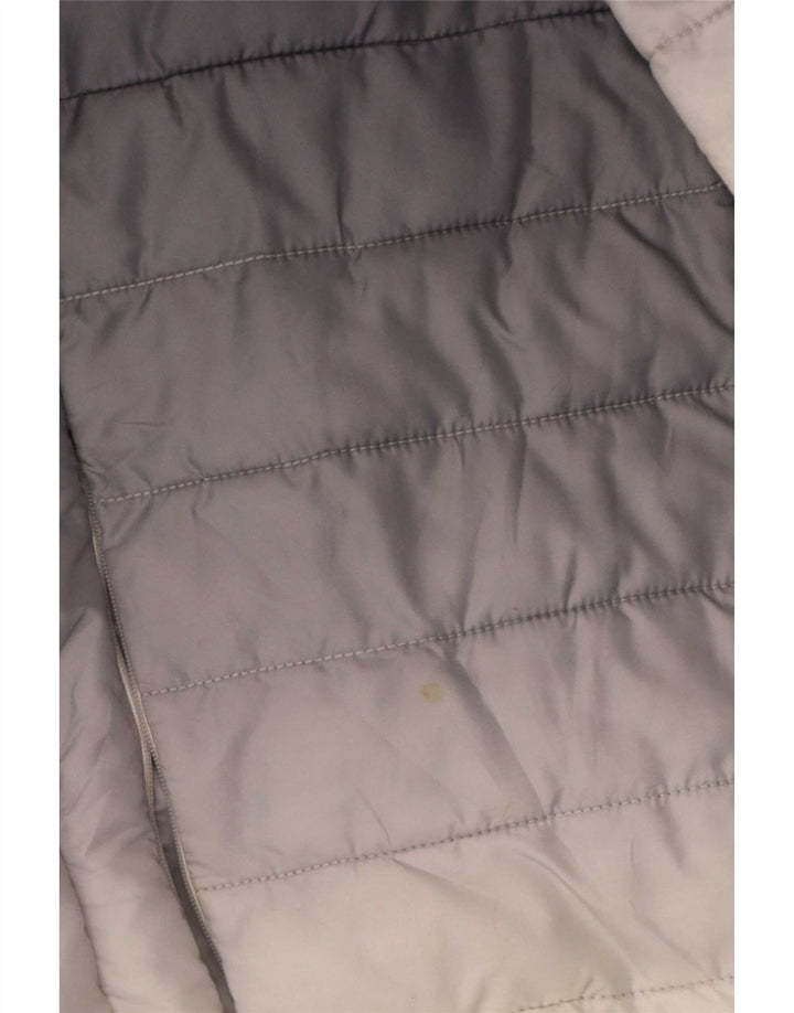 Jaqueta feminina acolchoada com capuz Ellesse UK 14 médio azul marinho colorblock