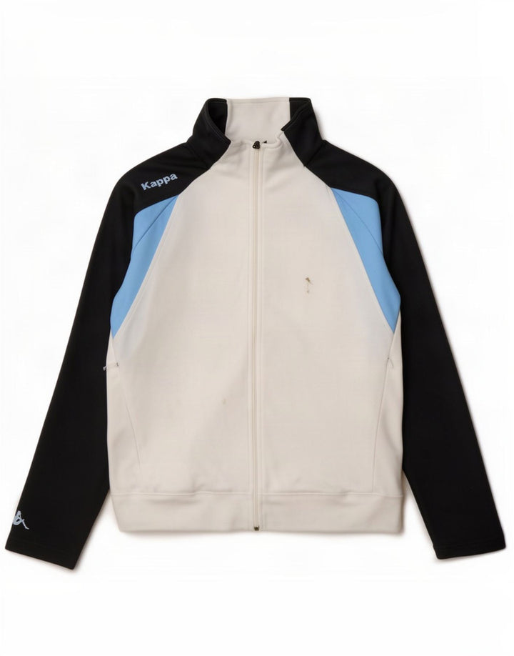 Jaqueta feminina Kappa UK 16 grande colorblock branco poliéster