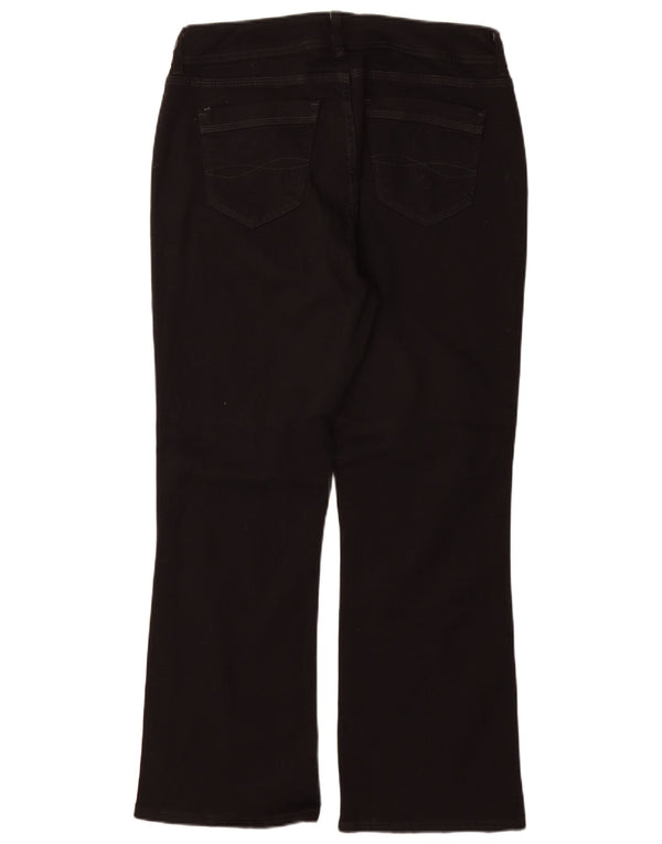 Lee Womens Slender Bootcut Jeans EUA 16 2XL W34 L30 Algodão Preto