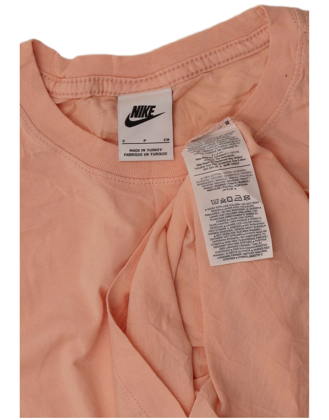 Camiseta masculina Nike Top pequeno algodão rosa
