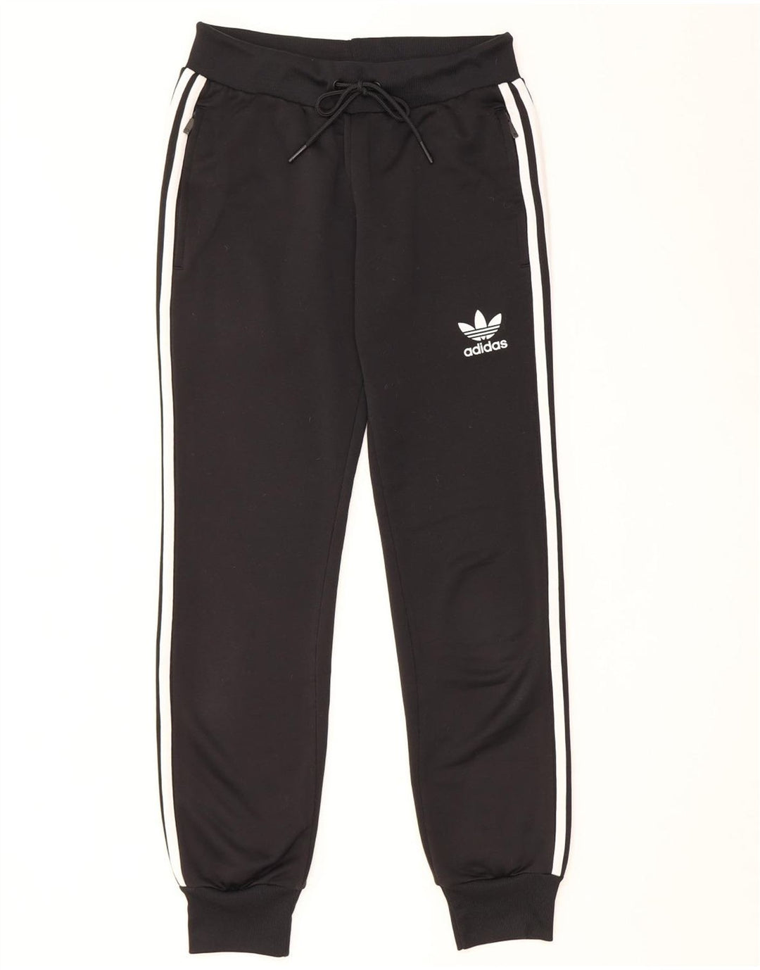 Adidas Womens Tracksuit Calças Joggers UK 8 Pequeno Poliéster Preto