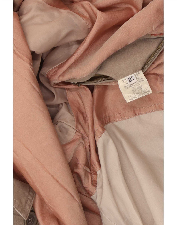 Jaqueta utilitária masculina vintage Reino Unido 40 poliéster cinza grande