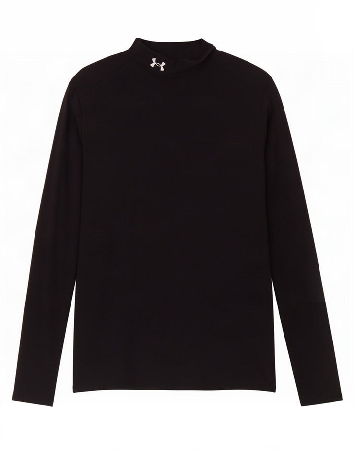 Under Armour Masculino Cold Gear Top Manga Longa Médio Preto Nylon