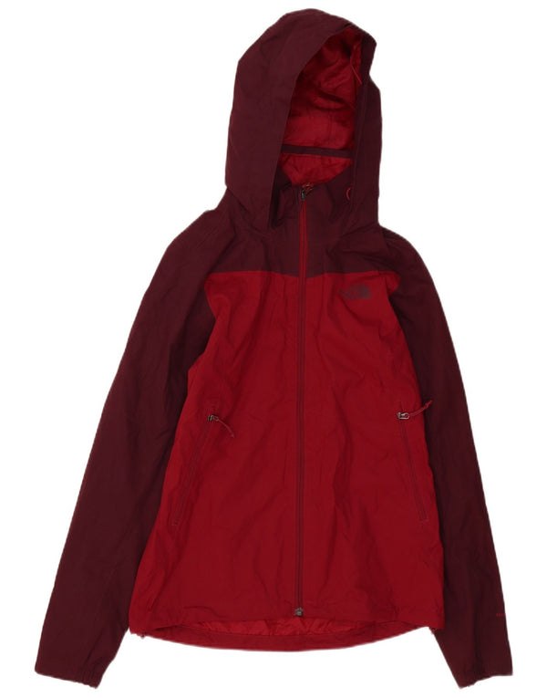 Jaqueta de chuva feminina com capuz The North Face UK 6 XS Borgonha Colourblock