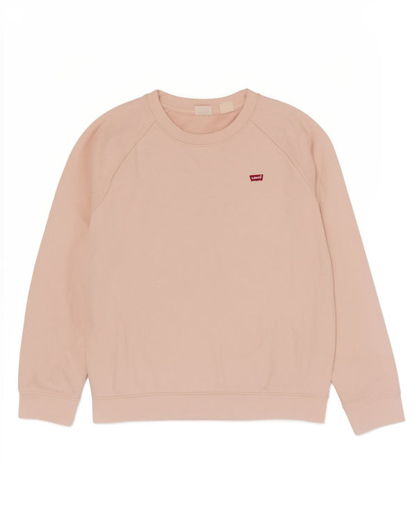 Suéter oversized feminino Levi's UK 6 XS algodão rosa