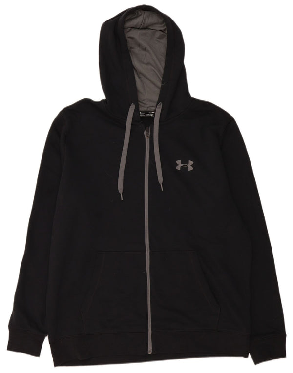 Suéter masculino Under Armour Cold Gear Zip com capuz XL algodão preto
