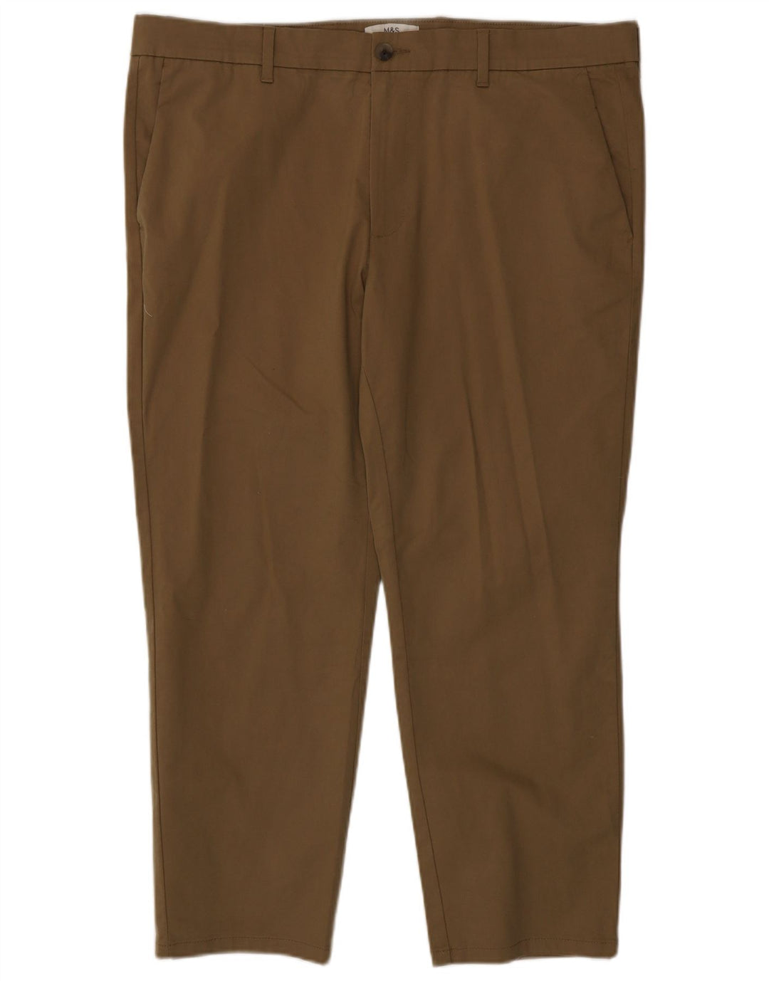 Calça Chino Masculina Marks & Spencer Regular Fit W40 L27 Algodão Marrom
