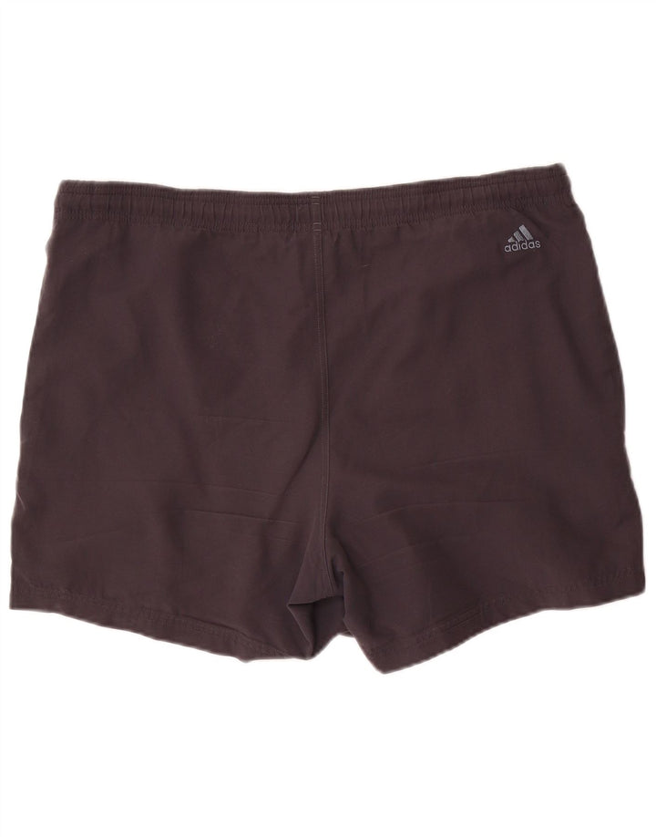 Shorts esportivos masculinos Adidas grande poliéster preto