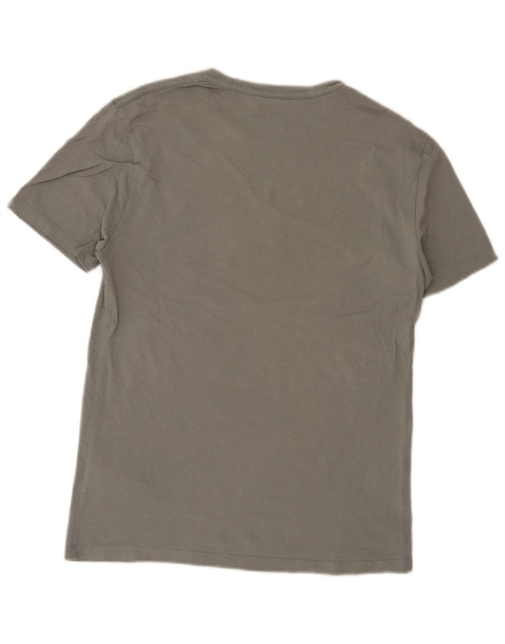 Camiseta masculina All Saints Top pequeno algodão cinza