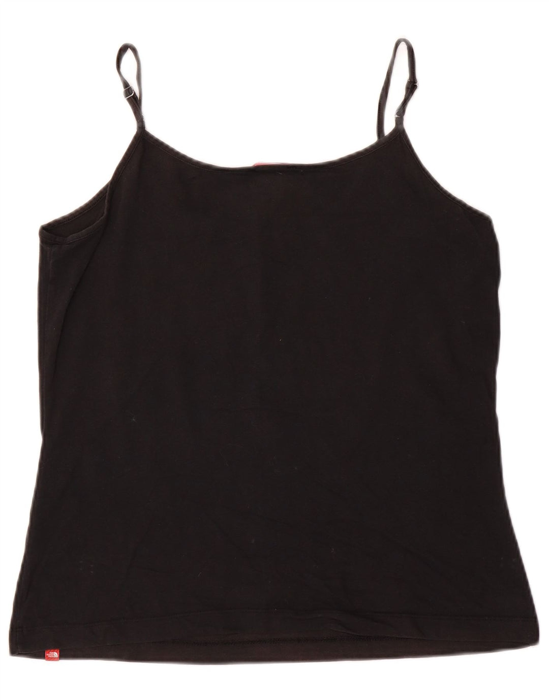THE NORTH FACE Cami Top Feminino Reino Unido 14 Grande Algodão Preto