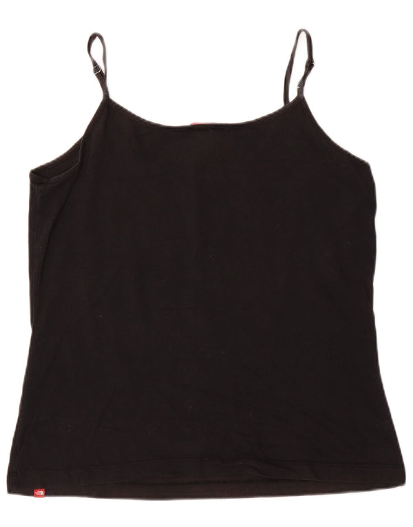 THE NORTH FACE Cami Top Feminino Reino Unido 14 Grande Algodão Preto