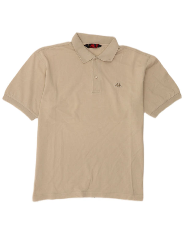 Camisa polo masculina Kappa algodão bege médio