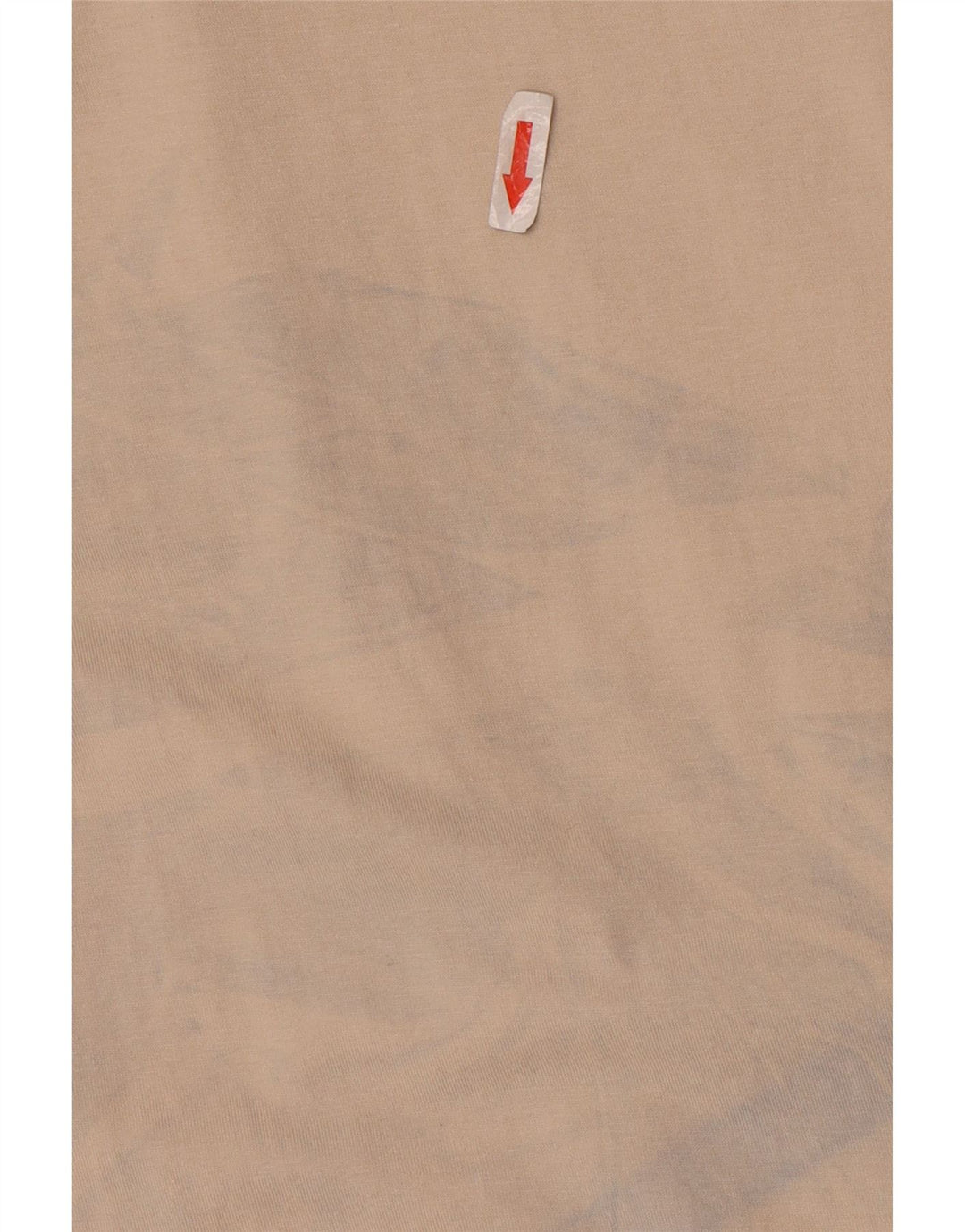 Camiseta masculina Zara Top grande algodão bege