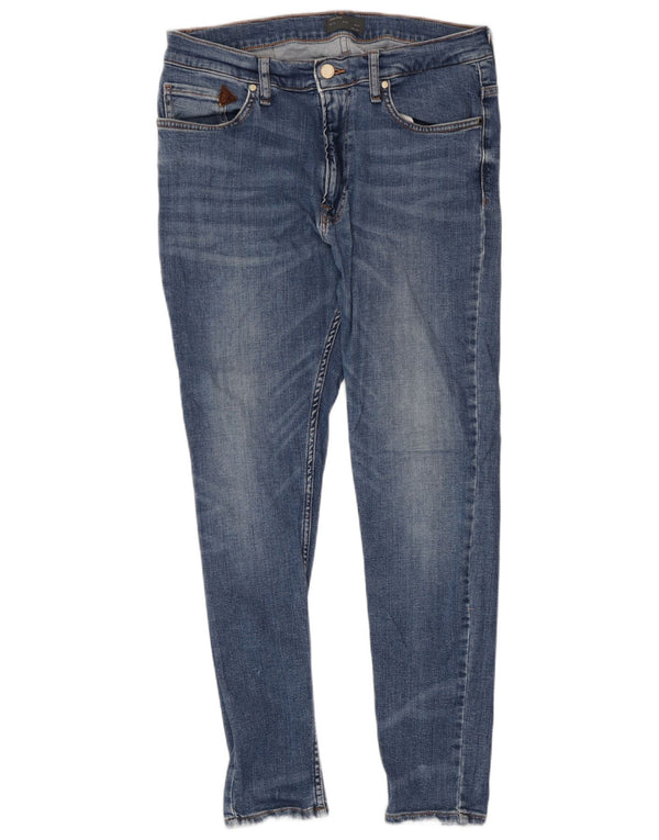 Zara Mens Skinny Jeans EU 42 Grande W32 L27 Azul Algodão