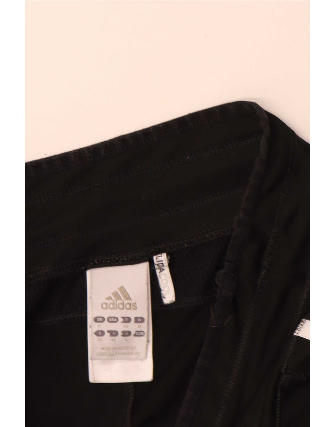 Adidas Womens Bermuda Sport Shorts UK 12 Médio Preto Poliéster