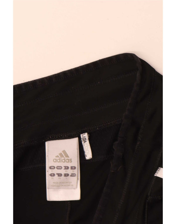 Adidas Womens Bermuda Sport Shorts UK 12 Médio Preto Poliéster