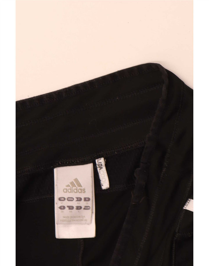 Adidas Womens Bermuda Sport Shorts UK 12 Médio Preto Poliéster