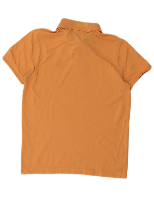 Camisa polo masculina US Polo Assn pequena laranja algodão